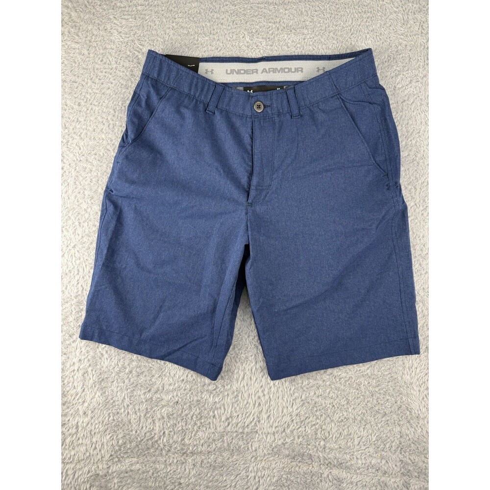 Under Armour Match Play Golf Shorts Men’s 32 Blue HeatGear Stretch NWT 10.5